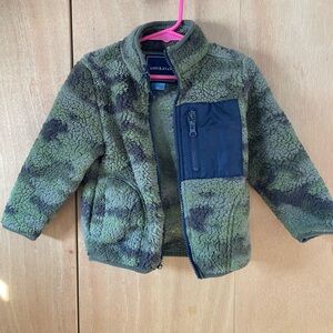 Andy & Evan Green Camouflage Fleece Jacket